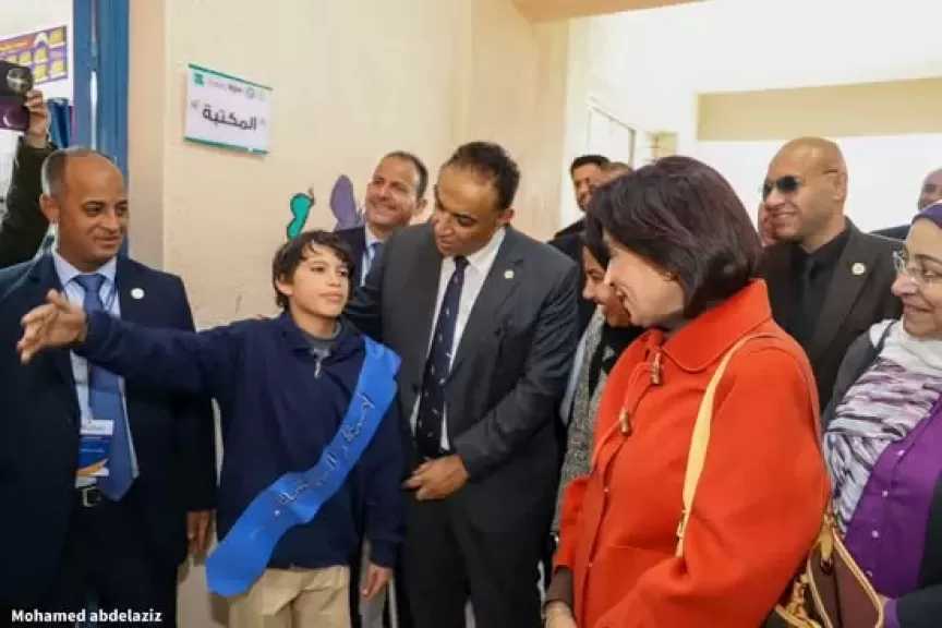 البترول: افتتاح مدرسة زهور المعرفة للتعليم الأساسى في العامرية بعد تطويرها بدعم من ”ايثيدكو”