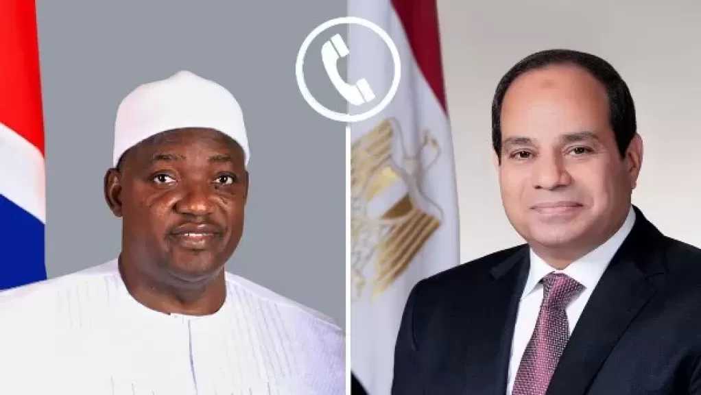 الرئيس السيسي يناقش تعزيز العلاقات وتطورات الأوضاع في غرب أفريقيا مع رئيس جامبيا