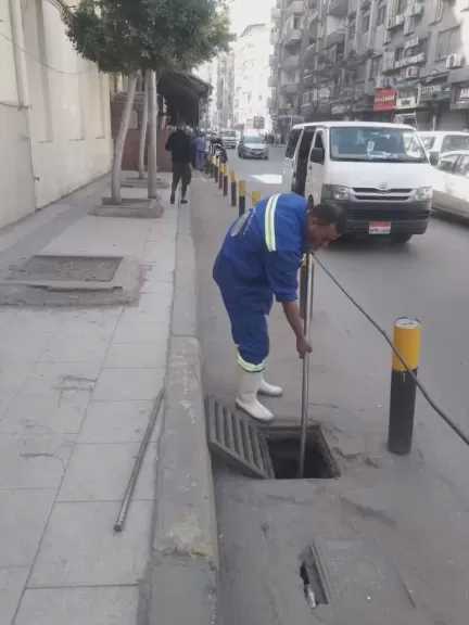 رفع درجة الاستعداد في الصرف الصحي بالإسكندرية استعدادا لعيد الميلاد