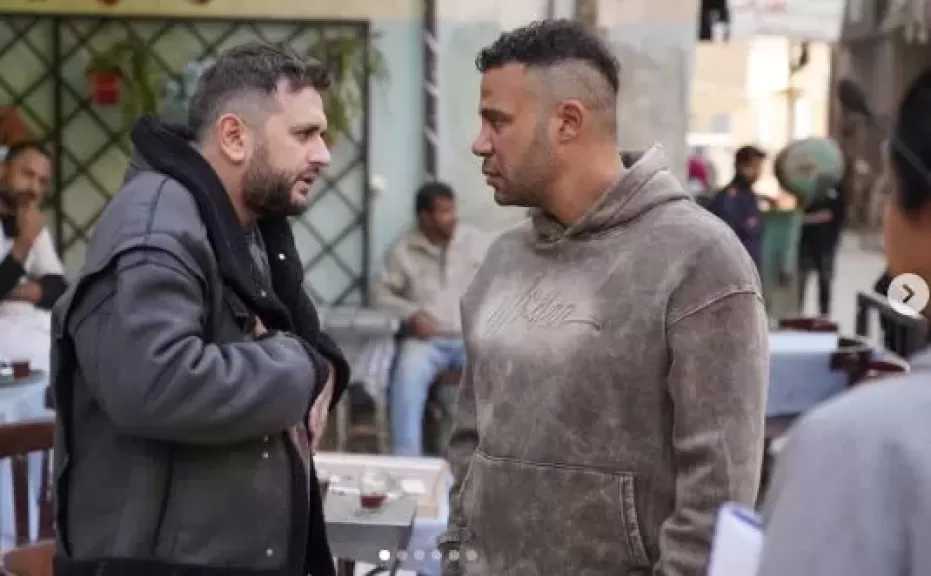 مصطفى خاطر ينشر صوره من كواليس مسلسل الكينج