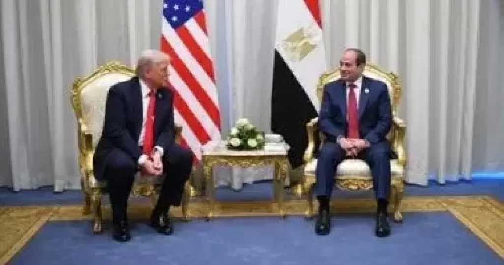 ترامب: الرئيس السيسي أحد ركائز ترسيخ السلام فى الشرق الأوسط