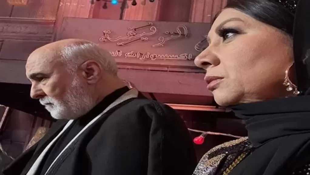 انتصار برفقة طارق الدسوقي فى لوكيشن ”علي كلاي”