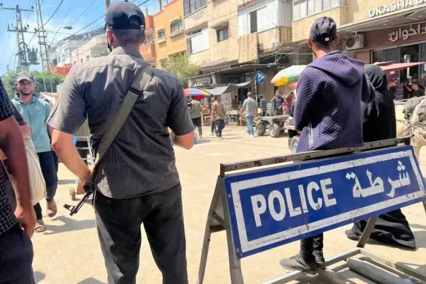 استشهاد عدد من ضباط وأفراد شرطة غزة إثر قصف إسرائيلي في الشيخ رضوان