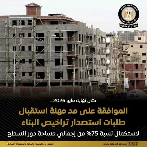 هيئة المجتمعات العمرانية الجديدة: مد مهلة استقبال طلبات استصدار تراخيص البناء للمسطحات البنائية