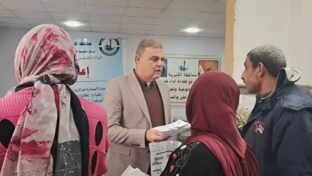 رئيس مدينة القناطر الخيرية يتفقد المركز التكنولوجي لمتابعة إجراءات التصالح