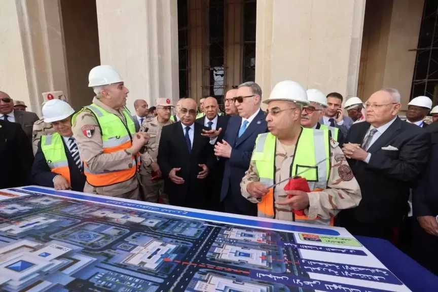 وزير العدل ورئيس المحكمة الدستورية العليا ورؤساء الجهات والهيئات القضائية يتفقدون مدينة العدالة بالعاصمة الجديدة