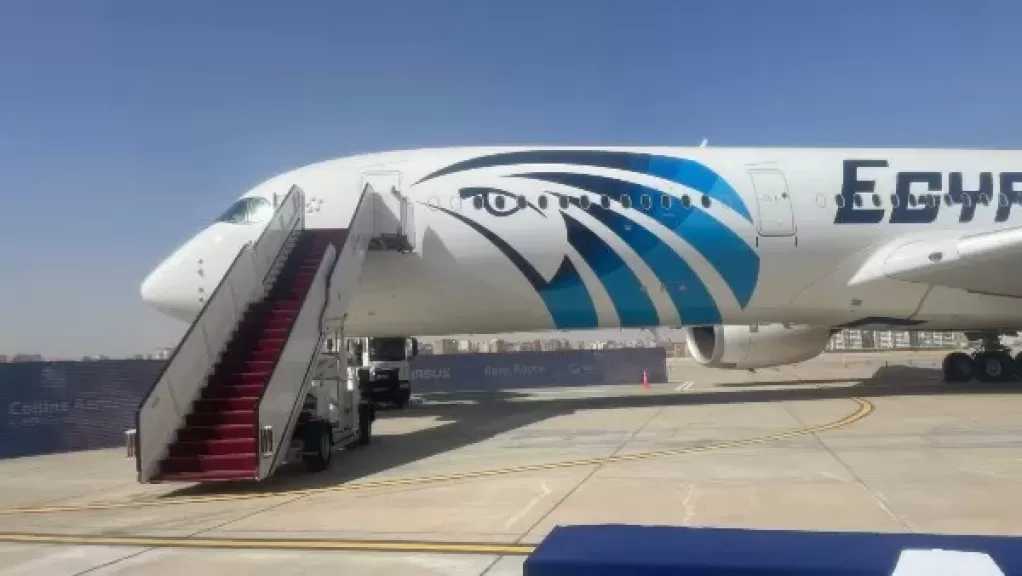 ننشر أول صور لطائرة إير باص 350 - 900 قبل انضمامها لأسطول مصر للطيران