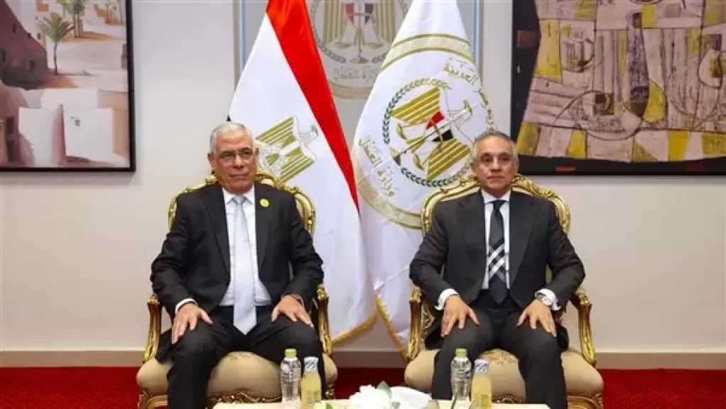 وزير العدل يستقبل النائب العام لتهنئته بتولي مهام منصبه