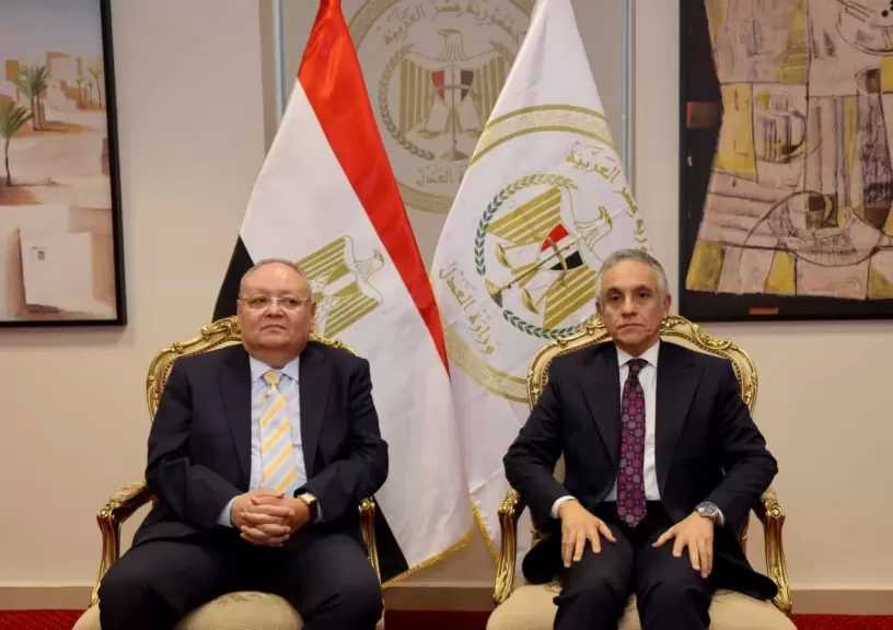 وزير العدل يستقبل رئيس مجلس الدولة لتهنئته بتولي مهام منصبه