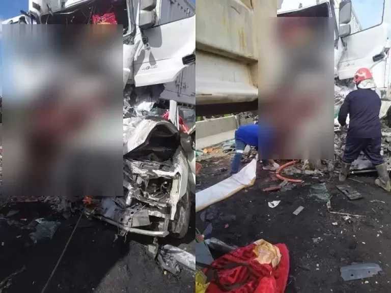 مصرع 12 وإصابة 3 في تصادم مروع بين نقل وميكروباص جنوب بورسعيد