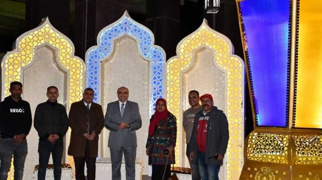 فانوس رمضان يزين مدخل جامعة المنصورة للعام الثاني على التوالي