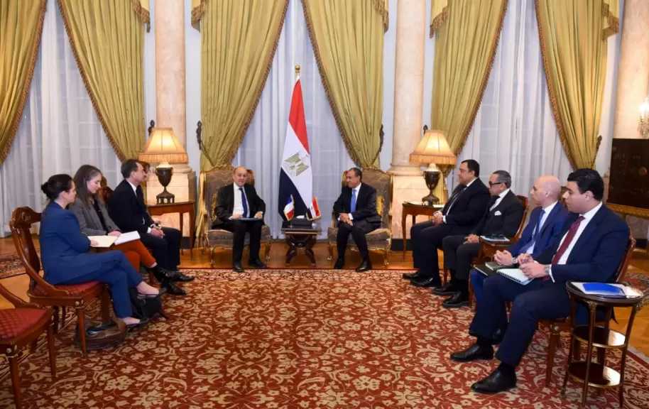 وزير الخارجية يؤكد موقف مصر الراسخ والداعم لسيادة لبنان ووحدة أراضيه| صور