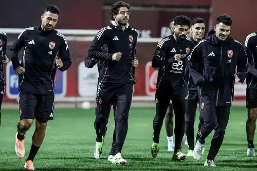 الليلة.. الأهلي يختتم تدريباته استعدادا لمواجهة زد في الدوري
