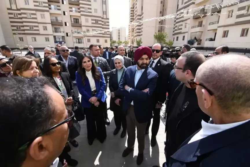 رئيس مجموعة البنك الدولي يزور وحدات المبادرة الرئاسية ”سكن لكل المصريين” بمدينة العاشر من رمضان