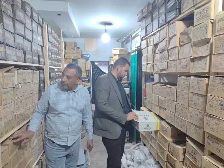 حملة مُكبرة لمراقبة الأسواق بمدينة جمصة وتحرير 9 محاضر متنوعة