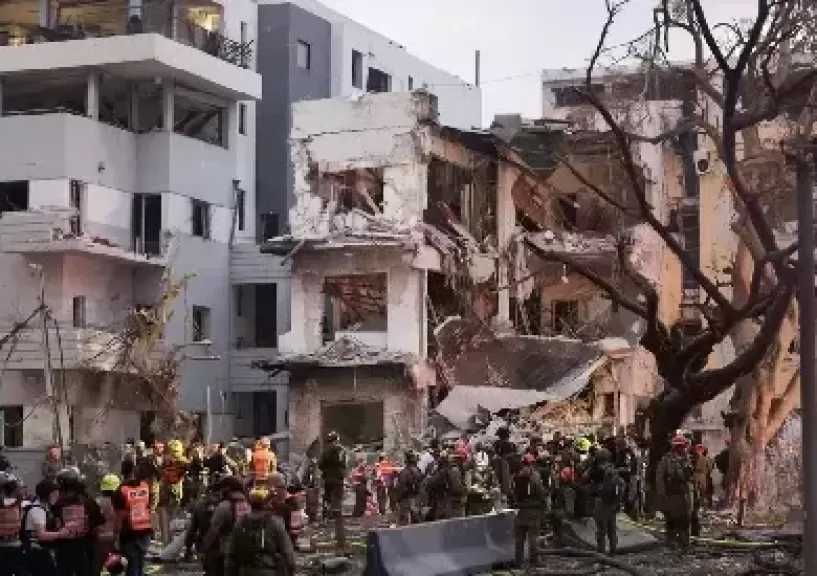إصابة 58 شخصا في هجوم صاروخي على إسرائيل