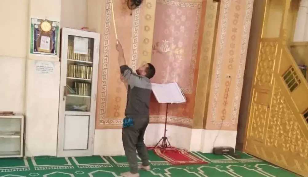 أوقاف كفر الشيخ تواصل حملات تعقيم ونظافة المساجد وبدء الاعتكاف في العشر الأواخر