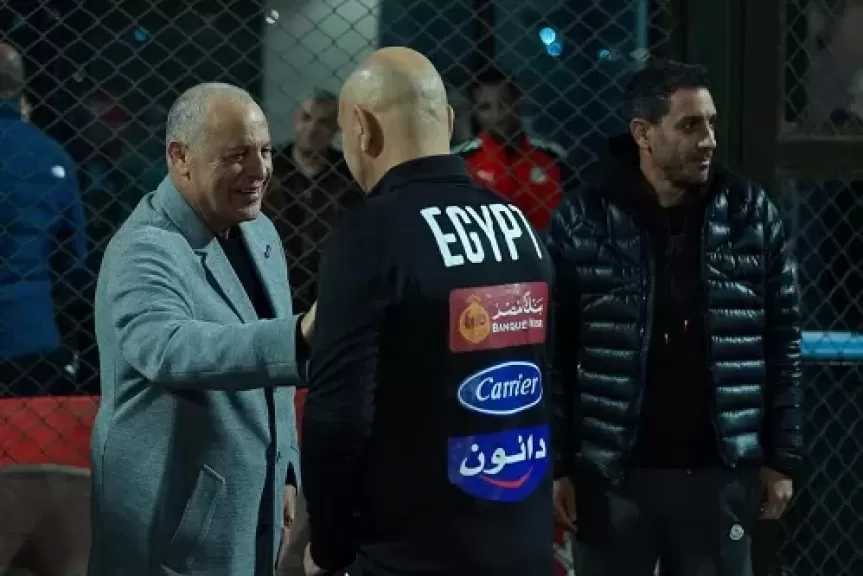 أبو ريدة يدعم المنتخب قبل مواجهتي السعودية وإسبانيا