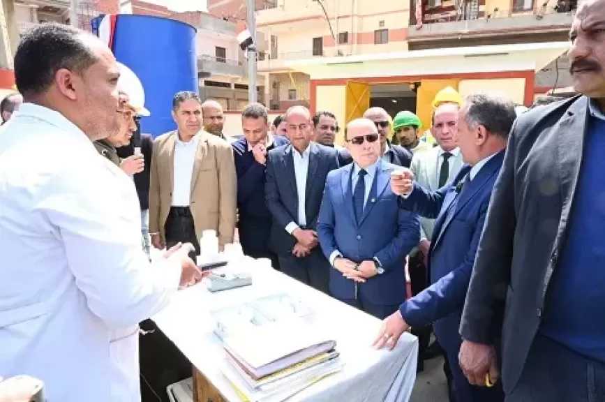 محافظ الغربية يفتتح أعمال التطوير وإعادة التأهيل لمحطة مياه شبرا ملكان في المحلة