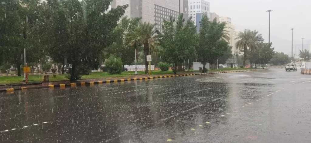 سقوط أمطار خفيفة على دمياط وانخفاض ملحوظ بالحرارة
