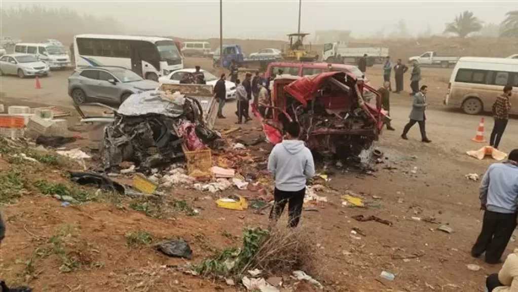 ارتفاع عدد وفيات حادث السادات بالمنوفية إلى 9