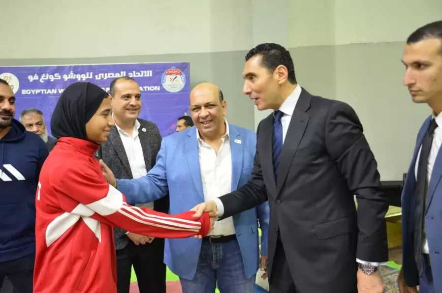 وزير الشباب والرياضة يدعم أبطال الووشو كونغ فو باستاد القاهرة