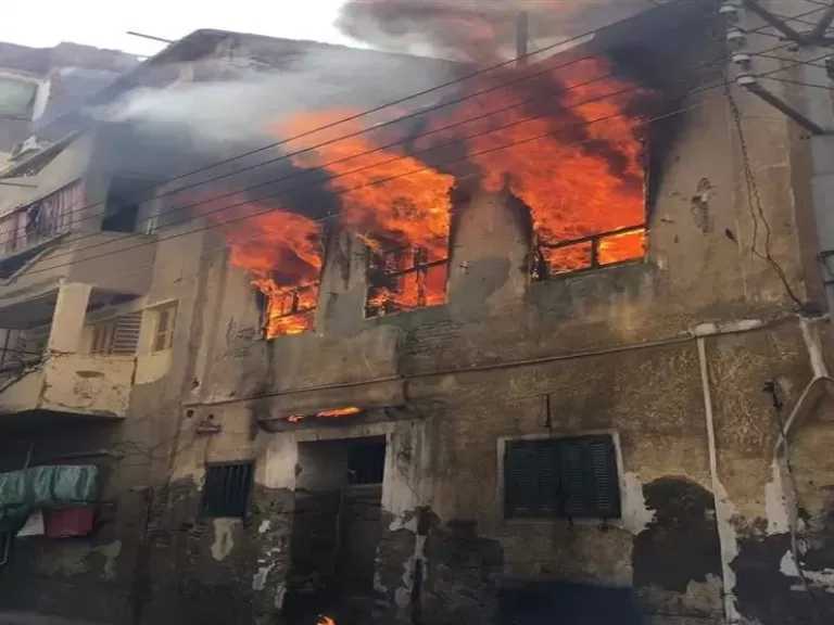 إصابة 3 أطفال وسيدة باختناق في حريق منزل ببورسعيد