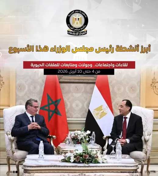 بالإنفوجراف أبرز أنشطة رئيس مجلس الوزراء هذا الأسبوع