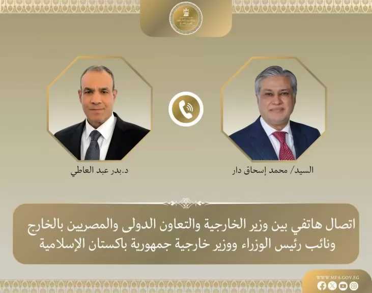 وزيرا خارجية مصر وباكستان يبحثان آخر مستجدات الوضع الإقليمي
