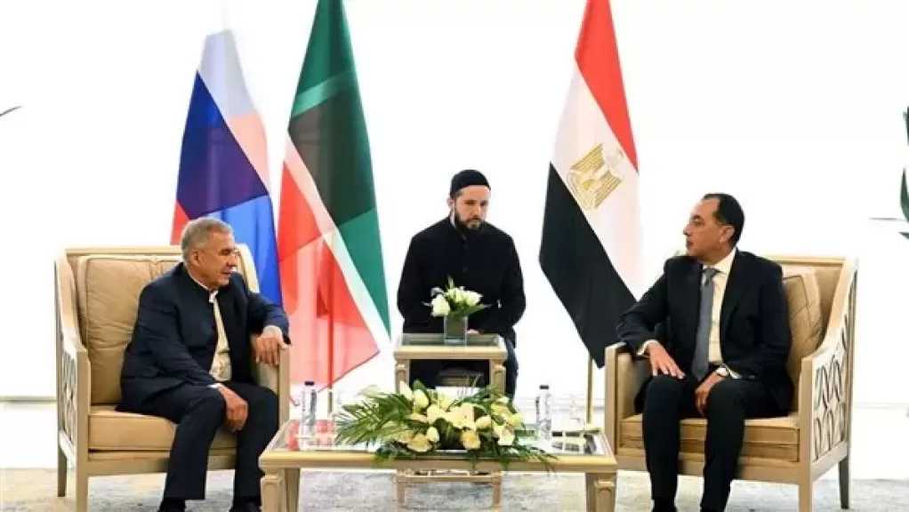 رئيس الوزراء يستقبل رئيس جمهورية تتارستان بروسيا الاتحادية