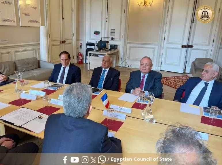 تمديد العمل ببروتوكول التعاون المُبرم بين مجلس الدولة المصري ومجلس الدولة الفرنسي| صور
