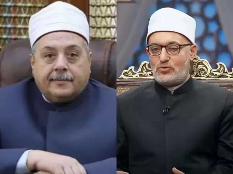 مفتي الجمهورية يهنئ الشيخ أيمن عبدالغني لتكليفه بتسيير أعمال وكيل الأزهر