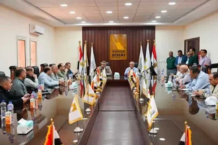 مستشار الرئيس السيسي ومحافظ جنوب سيناء يتابعان نسب الإنجاز بمشروع التجلي الأعظم