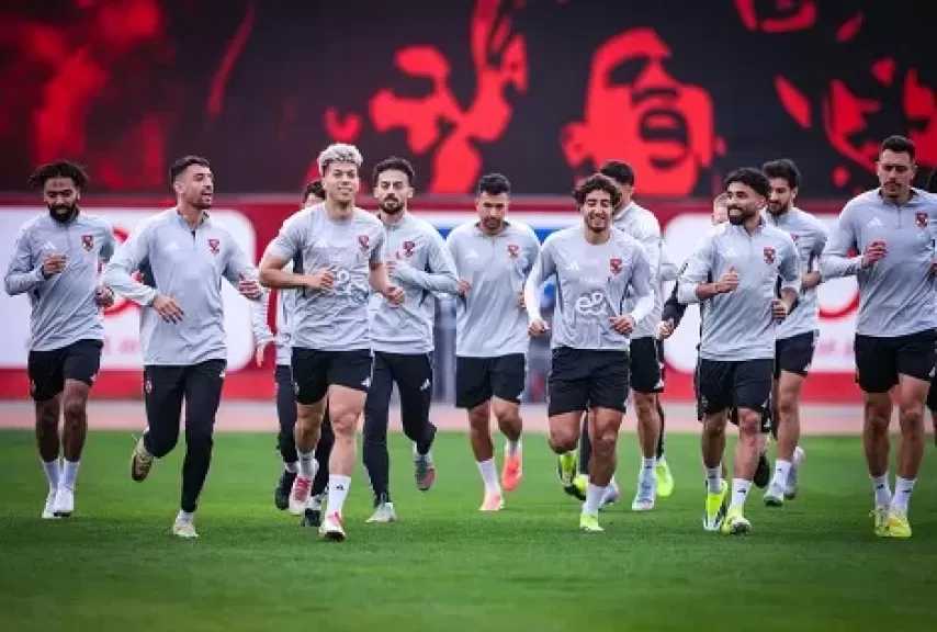 تدريبات خططية في مران الأهلي قبل مواجهة بيراميدز في الدوري
