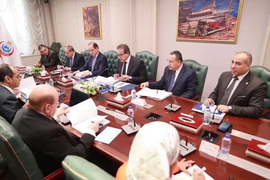 وزير الصحة يترأس جلسة اجتماع مجلس أمناء المجلس الصحي المصري