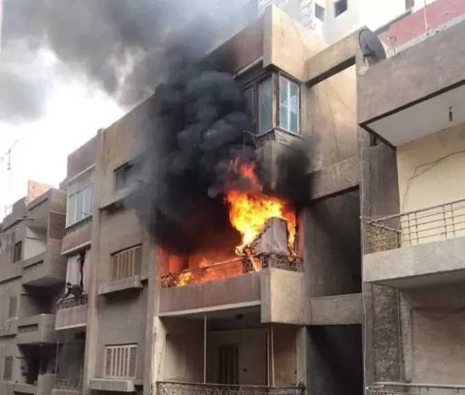إنقاذ سيدة وابنتها.. إخماد حريق بشقة سكنية في منطقة اللبان وسط الإسكندرية