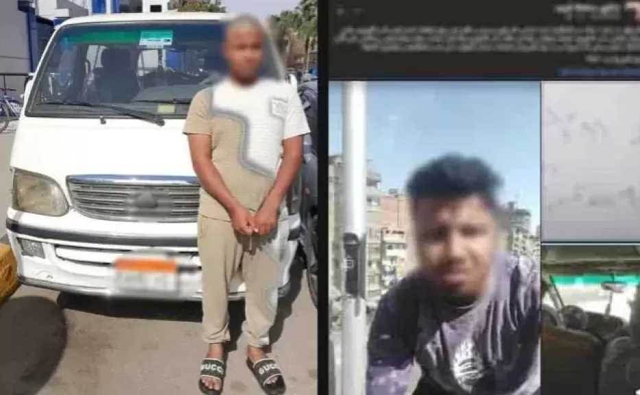 ضبط سائق ميكروباص اعتدى على راكب بالجيزة