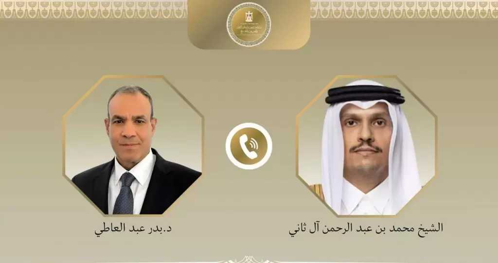 وزير الخارجية يبحث مع رئيس مجلس الوزراء القطري الجهود المشتركة لخفض التصعيد الإقليمي