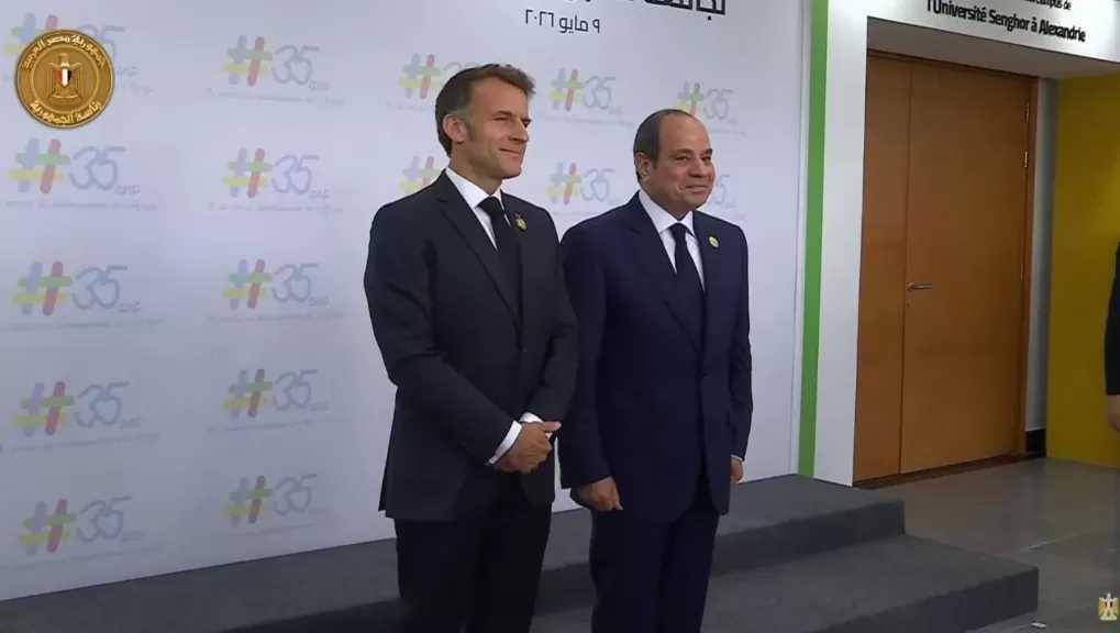 الرئيس السيسي وماكرون يؤكدان أهمية الحفاظ على السلم والاستقرار وتعزيز التعاون بين دول المتوسط