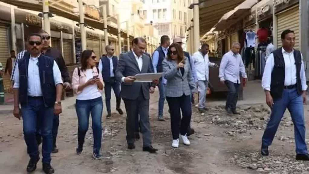 وزيرة التنمية تتفقد أعمال تطوير المرحلة الثانية من سوق العتبة بمحافظة القاهرة