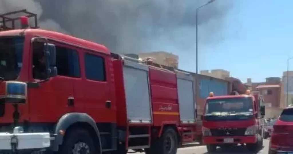 اندلاع حريق في سيارة تابعة لمجلس مدينة إدفو