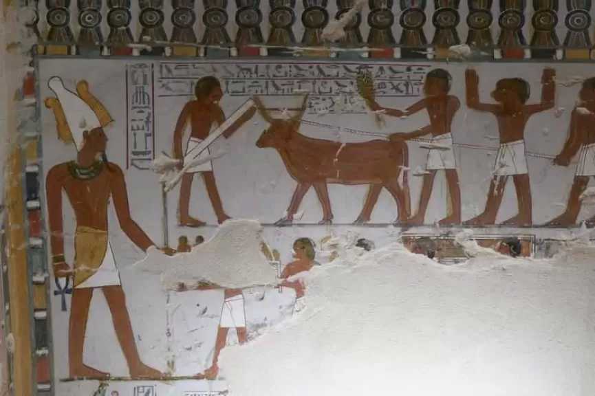 وزير السياحة والآثار ومحافظ الأقصر يفتتحان مقبرتي أمنحتب رابويا وابنه ساموت بالبر الغربي بالأقصر