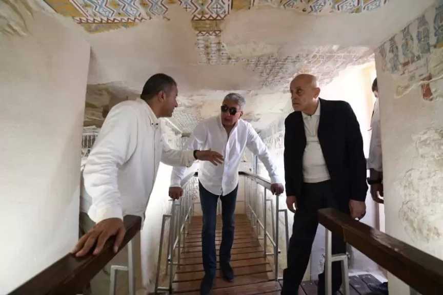 شريف فتحي: صون الآثار على رأس أولويات الوزارة.. تعزيز مكانة مصر كوجهة عالمية لدارسي علم المصريات وإنشاء مركز تدريب متخصص