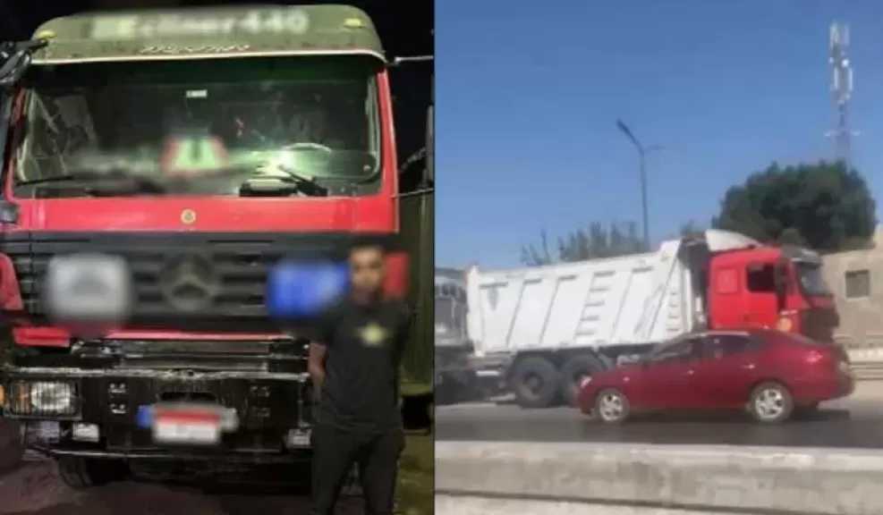 سيارة نقل تعبر عكس الاتجاه وتتسبب في حادث مروع
