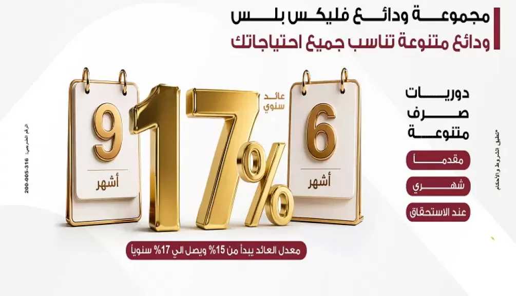 ودائع بعائد مدفوع مقدمًا وأخرى شهرية.. بنك مصر يوسّع باقته الادخارية بـ «فليكس بلس»