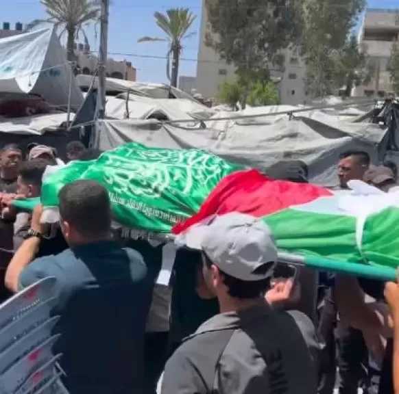 بدء مراسم تشييع جثمان قائد كتائب القسام عز الدين الحداد في مدينة غزة
