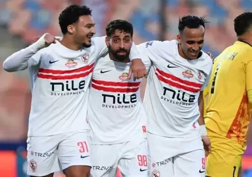 الزمالك يتقدم على اتحاد العاصمة بهدف الدباغ في الشوط الأول بنهائي الكونفدرالية