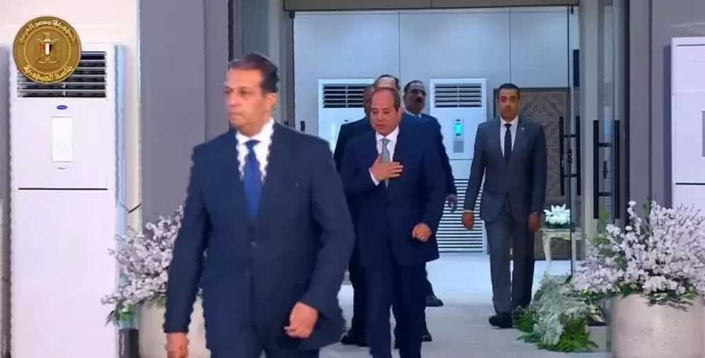 الرئيس السيسي يصل إلى مقر افتتاح مشروع الدلتا الجديدة التنموي
