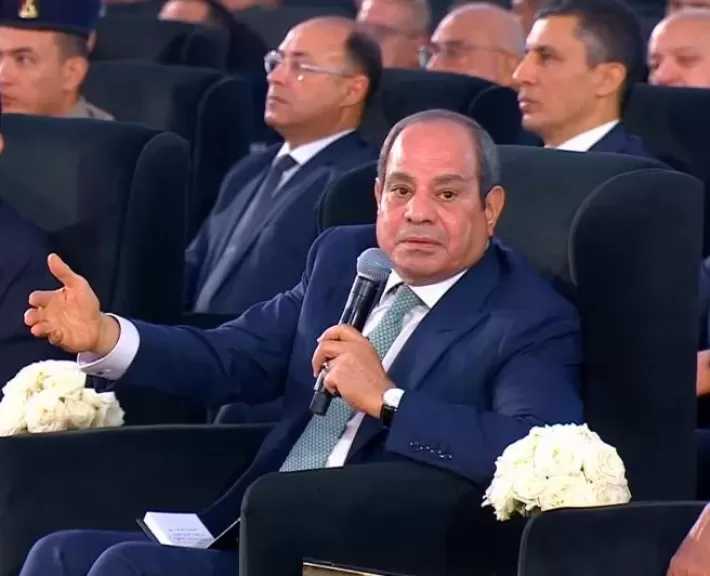 الرئيس السيسي: مهما عملت لا يمكن أحقق اكتفاء ذاتيا من المحاصيل الزراعية
