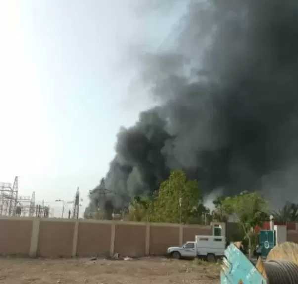 اندلاع حريق بمحطة كهرباء في نصر النوبة بأسوان